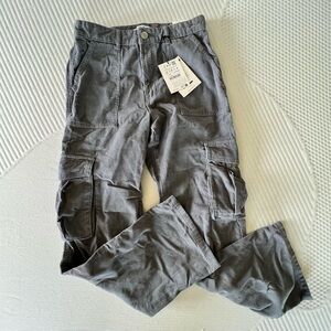 Pull&Bear Corduroy Cargo Straight Leg Pants